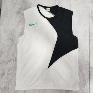 Nike FIT DRY VINTAGE Fitness Tank White/Black Men's Large